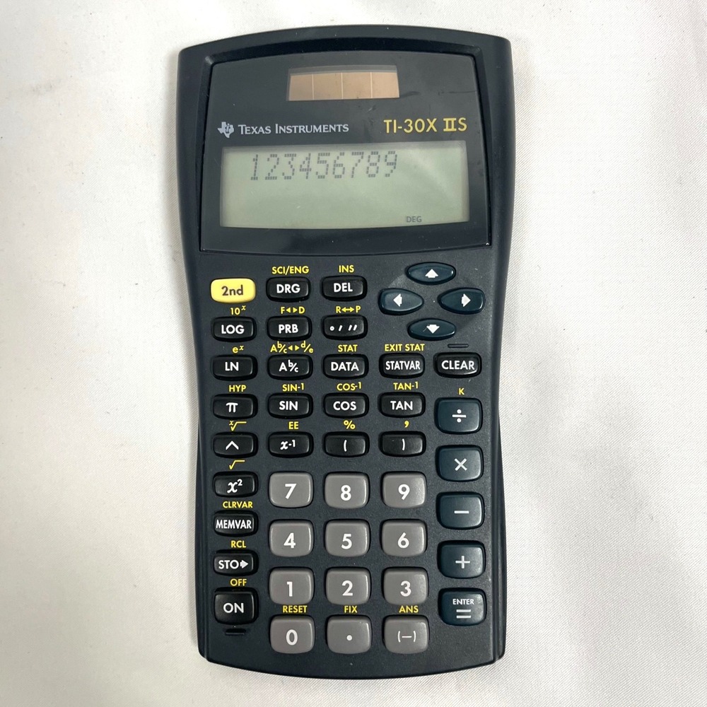 Texas Instruments TI-30X IIS Scientific Calculator 10-Digit LCD Black Math